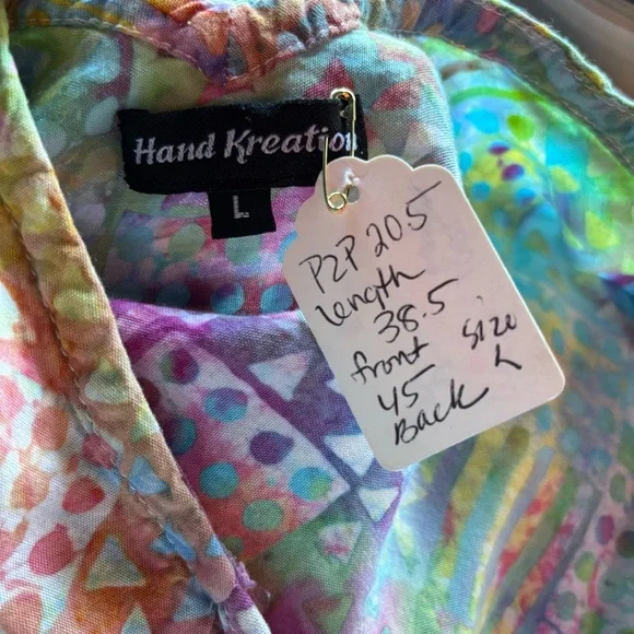 Colorful Sleeveless Midi Dress, Beach Cover up, Tie Die, Size L - Picture 7 of 7